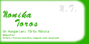 monika toros business card
