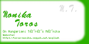 monika toros business card